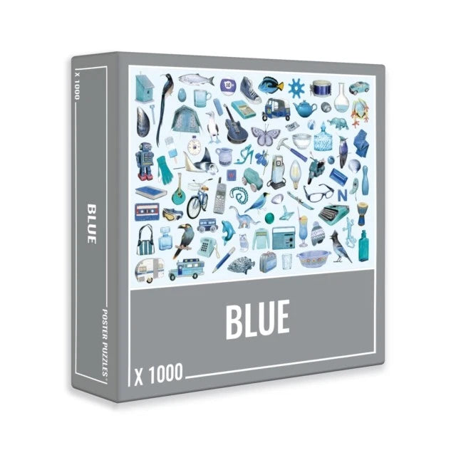 Picture of Multiple objects all in blue