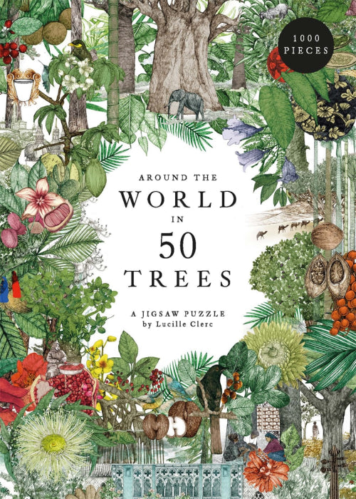 Jigsaw featuring multiple pictures of trees