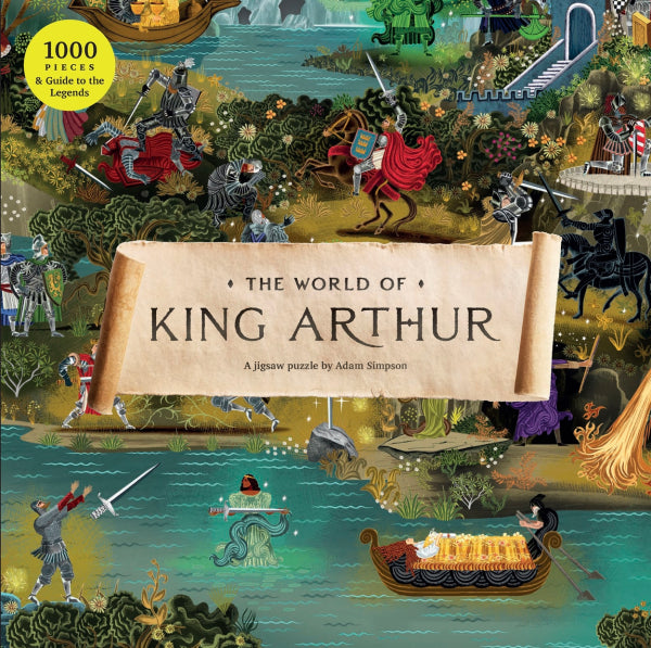 Jigsaw features stylised image of scenes from King Arthur