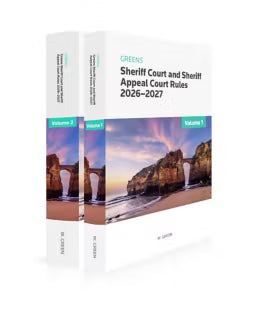 greens sheriff court rules and appeal court rules 2026 - 27 features a beach and cliff scene on a white background
