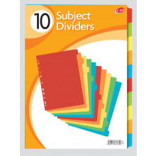 10 part subject dividers