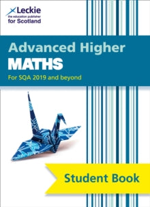 Advanced Higher Maths - features a folded paper crane on a white background.
