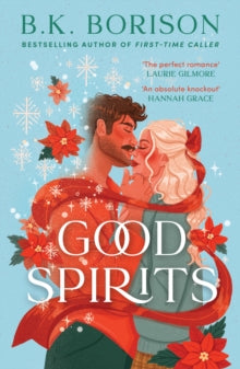 Book Jacket - Good Spirits by B K Borison. Two people wrapped together by the bow from the woman's hair.
