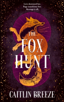 Book Jacket The Fox Hunt by Caitlin Breeze.  Features a fox against a purple background