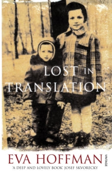 Book cover of 'Lost in Translation' by Eva Hoffman with two children in a forest.