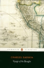Book cover of 'Voyage of the Beagle' by Charles Darwin with a map illustration.