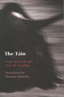 Book cover of 'The Táin' with a silhouette design