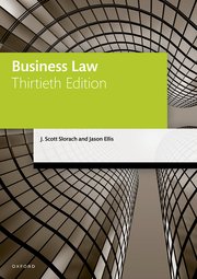 Book Cover - Business law by Slorach Architectural design