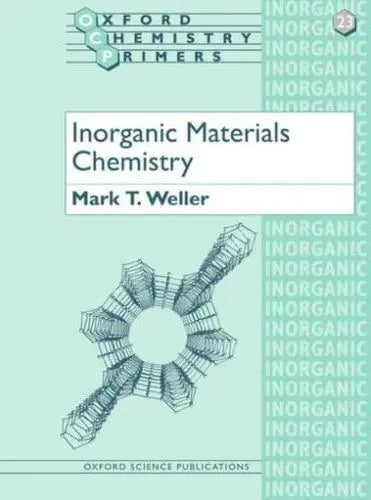 Book Cover Inorganic Mterilas science by Weller mint green background Primer Series