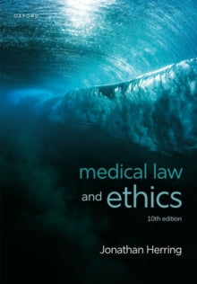 Book cover of 'Medical Law and Ethics' by Jonathan Herring with a blue underwater design.