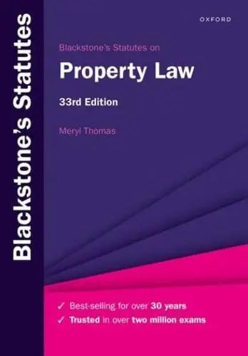 Blackstone's Statutes on Property Law