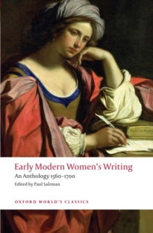 Book cover of 'Early Modern Women's Writing' with a classical painting of a woman writing.