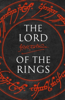 Book Jacket Lord of the Rings by Tolkien circular drawing with elvish writing in red