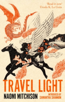 Book Jacket Travel Light by Naomi Mitchison - winged horse with dragons surrounding it .
