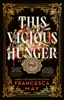 Book Jacket ornate picture edges with an eye in the middle