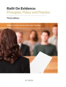 Book cover of 'Raitt On Evidence' with a woman and people in the background