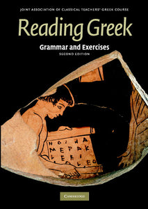Book Cover reading Greek Grammar and exercises, lack Cover with a bit of Greek Pottery
