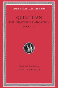 Book Cover Loeb Classical Library version of Quintilian the orator's education volume 1-2 Red cover