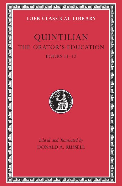 Book Cover Loeb Classical Library edition of Quintilian The Orator's Education volume 5 red cover