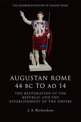 Book Cover Augutan Rome marble Figure on black background