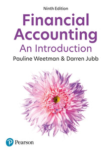 Book Cover Financial Accounting an Introduction by Weetman White Cover with flower on front