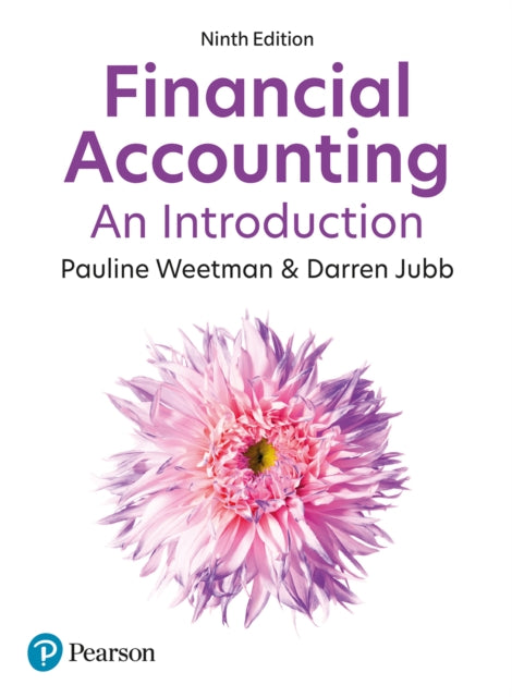 Book Cover Financial Accounting an Introduction by Weetman White Cover with flower on front