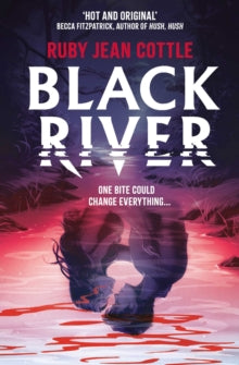 Book cover of 'Black River' by Ruby Jean Cottle with a silhouette and water design.