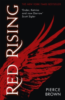Book cover of 'Red Rising' with red wings and text