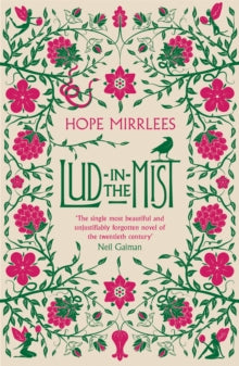 Book cover of 'Lud in the Mist' by Hope Mirrlees with floral design and text.
