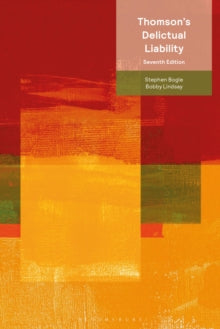 Book cover of 'Thomson's Delictual Liability' with a red and orange abstract design.