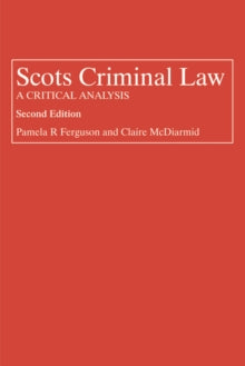 Book cover of 'Scots Criminal Law: A Critical Analysis' with red background and white text.