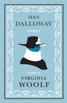Book Jacket. Mrs Dalloway Alma Classics. Cover features a stylised woman on a blue background.