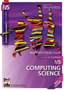 Bright RED Study Guide for Computing Science N5 on a purple background