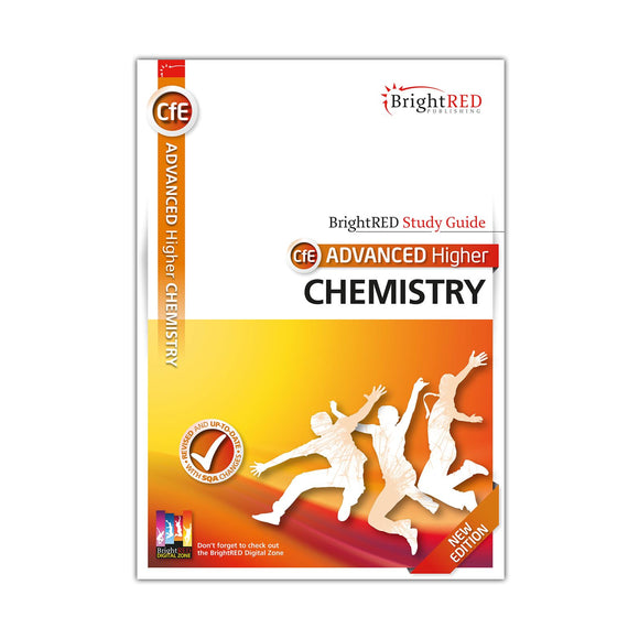 BrightRED Study Guide for CFE Advanced Higher Chemistry on a white background