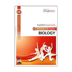 BrightRED Study Guide for CFE Advanced Higher Biology on a white background