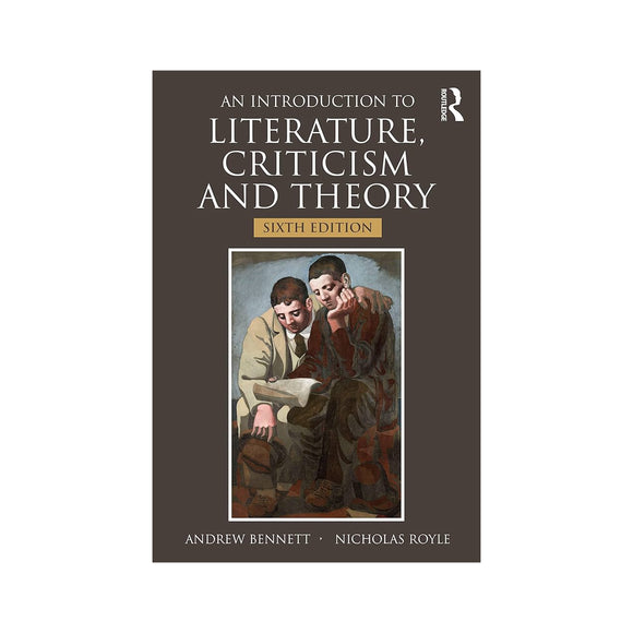 Book cover of 'An Introduction to Literature, Criticism and Theory' with two figures on a brown background