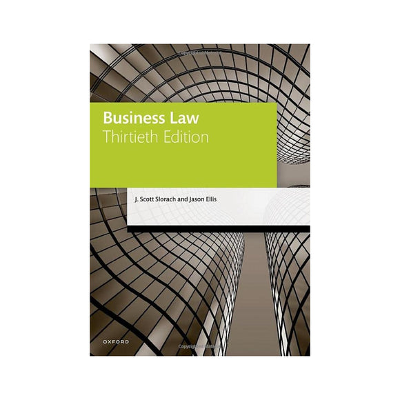 Business Law Slorach & Ellis Book front cover