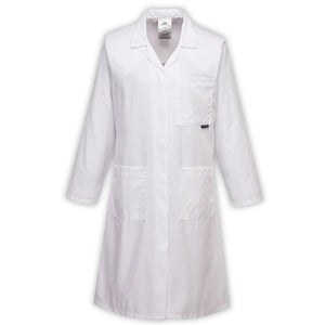 White lab coat on a white background