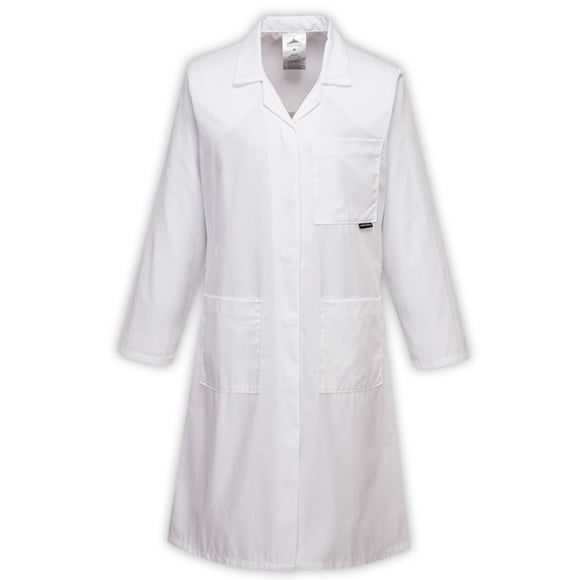 White lab coat on a white background