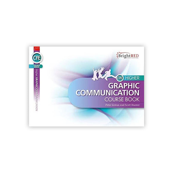 Book titled 'Graphic Communication Course Book' by Peter Linton and Scott Hunter on a white background