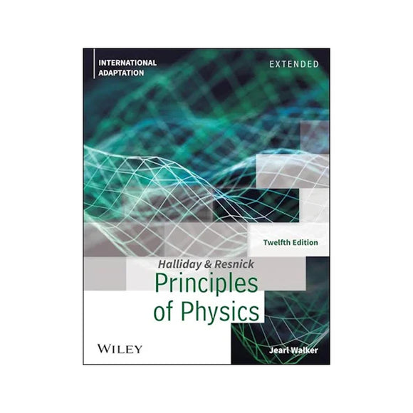 Book cover of 'Principles of Physics' by Halliday and Resnick with a Wiley logo on a white background.