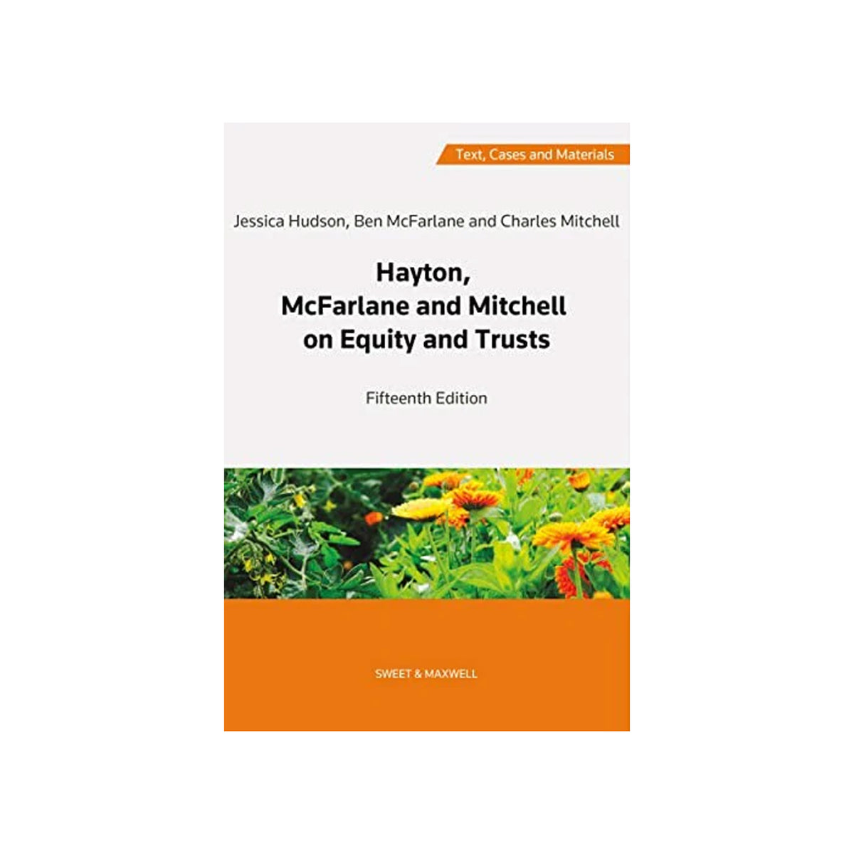 Book cover of 'Hayton, McFarlane and Mitchell on Equity and Trusts' with a white background and orange banner.