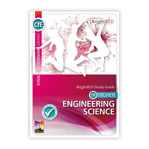 BrightRED Study Guide for CfE Higher Engineering Science on a white background