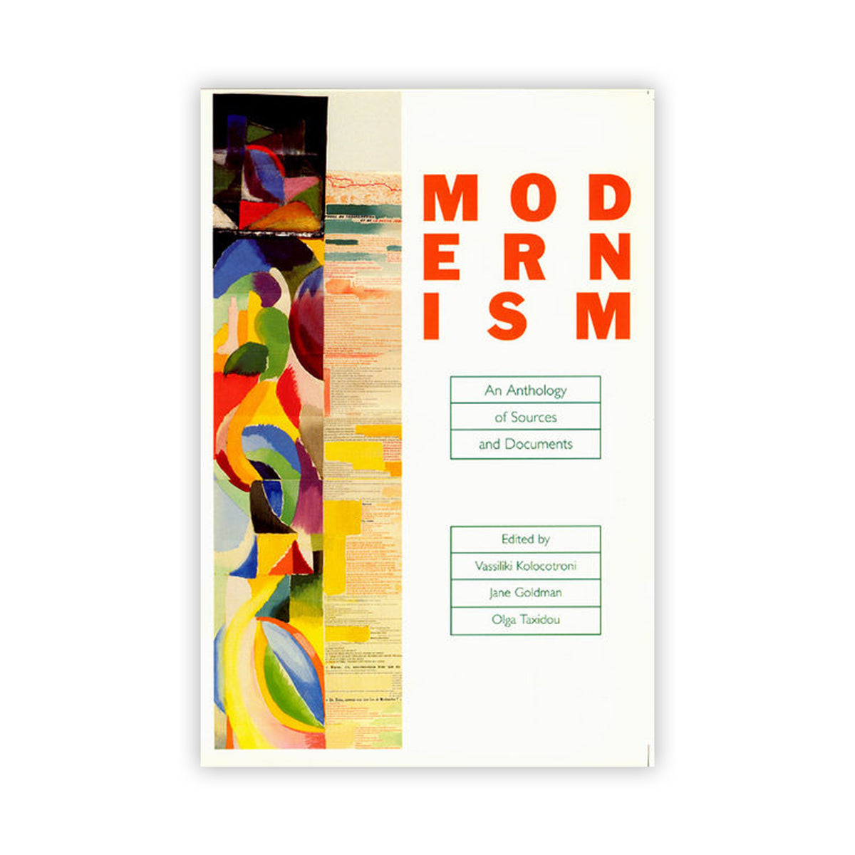 Book cover of 'Modernism' with abstract design and text on a white background