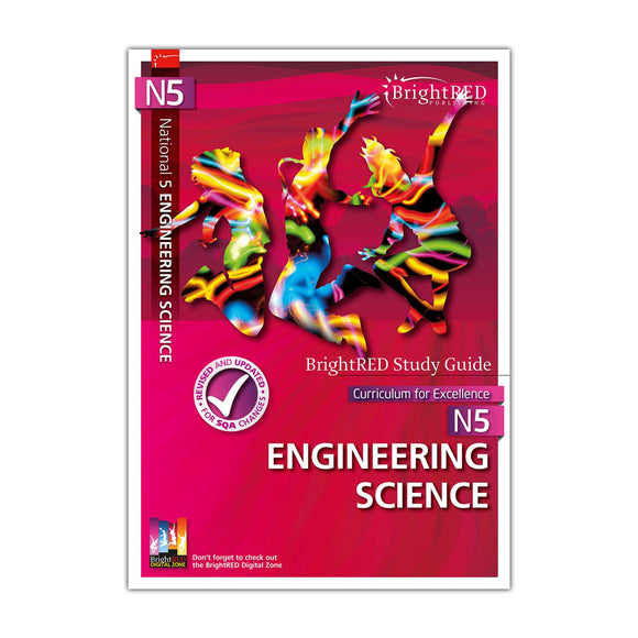 BrightRED Study Guide for N5 Engineering Science on a white background