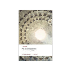 Book cover of 'Political Speeches' by Cicero with a dome design.