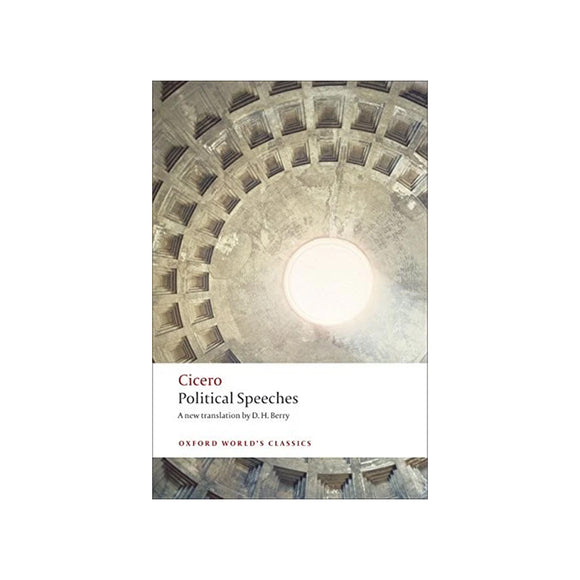 Book cover of 'Political Speeches' by Cicero with a dome design.