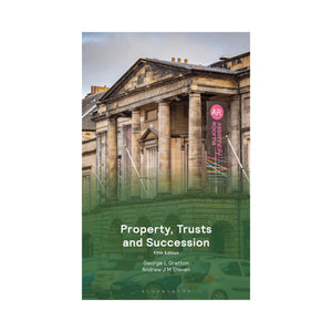 Book cover of 'Property, Trusts and Succession' with a building and sign in the background