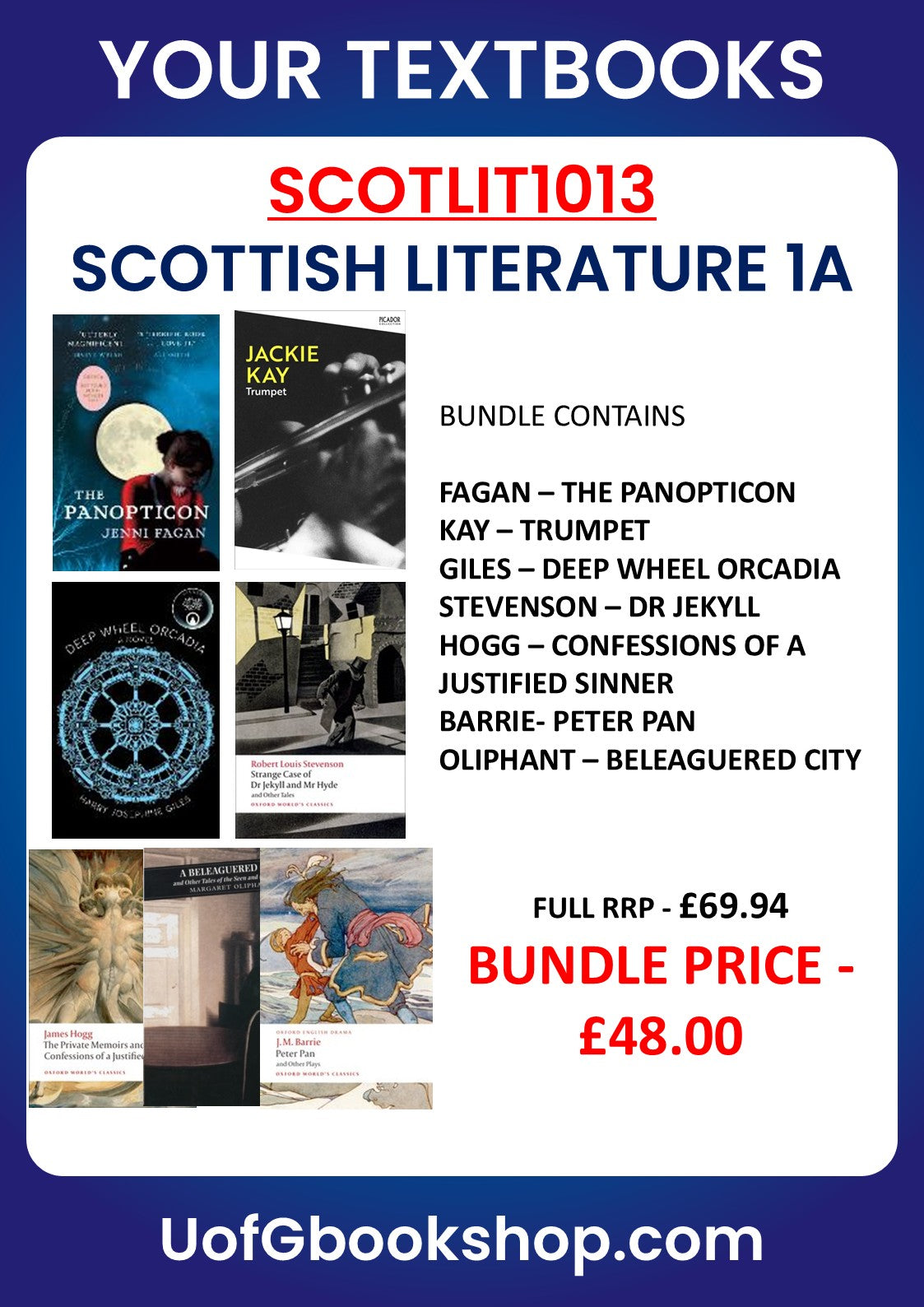 Scottish Literature 1a Bundle 2026
