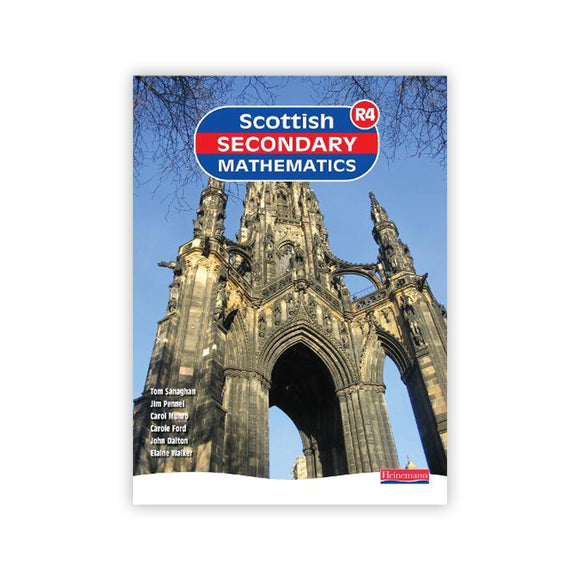 Scottish Secondary Mathematics book cover with a cathedral image